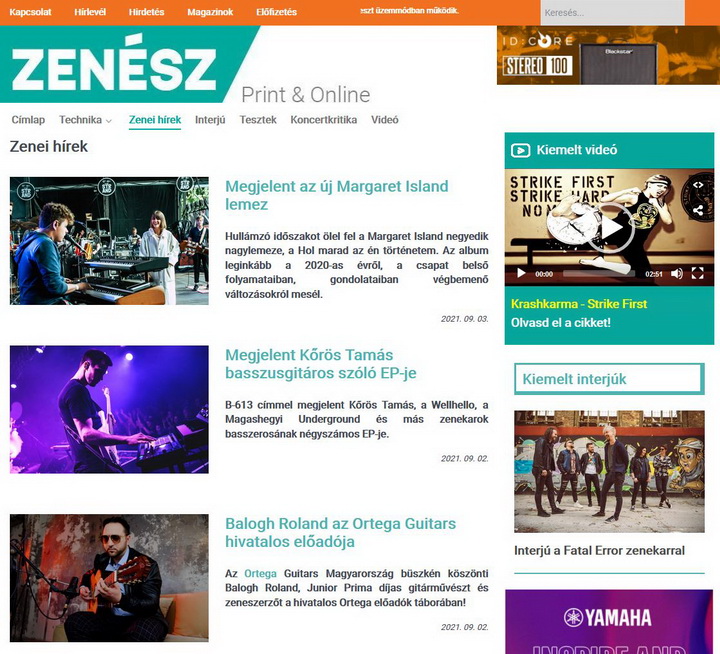 Zenei hírek 720x