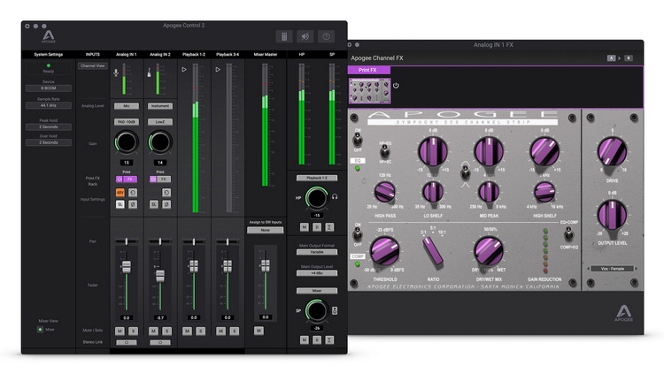 BOOM Apogee Control 2 SoftwareECS 750x