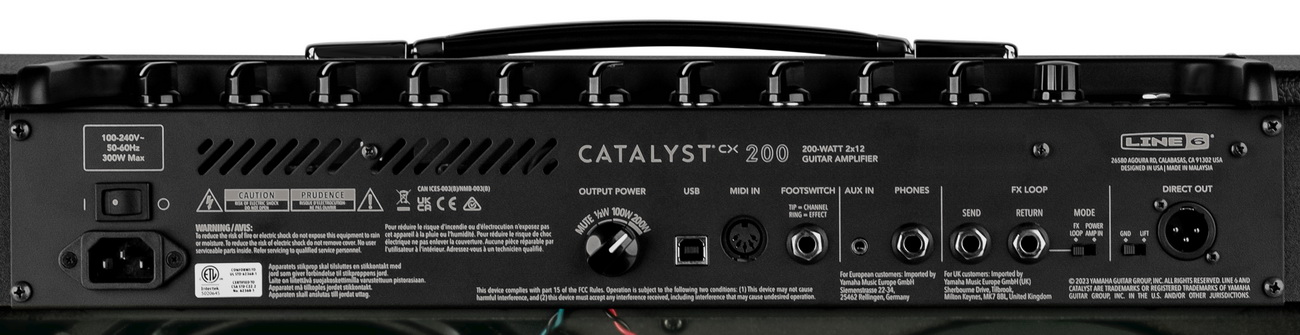 Catalyst CX 200 back dealer rear panel 1300