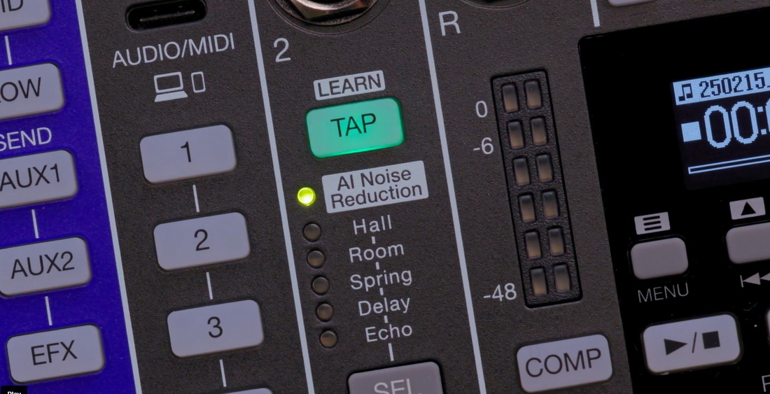 Zoom LiveTrak L6max effects 1100x