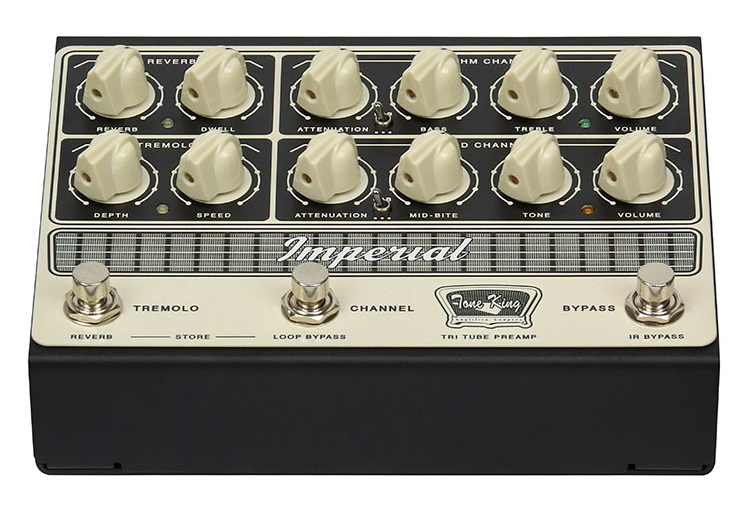 Tone King Imperial Tri Tube Preamp Front Top 750x