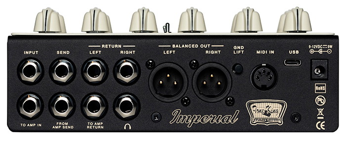 Tone King Imperial Tri Tube Preamp back 700x